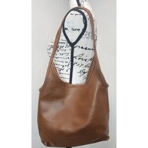 Montana West Slouchy Hobo Bag Hawaiian Brown PU Leather Removable Pouch Soft NEW
